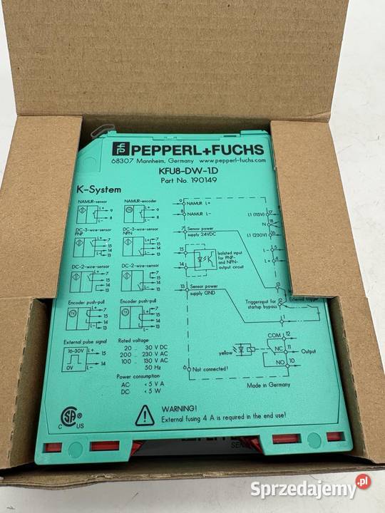 PepperlFuchs KFU8DW1D 190149 Kontroler prędkości Pozostałe Warszawa