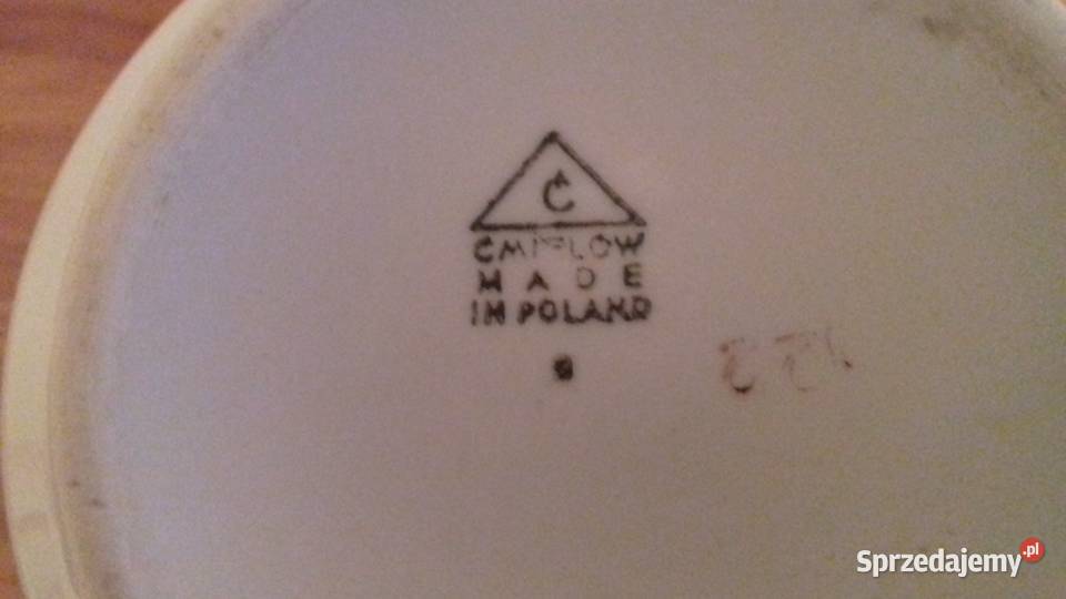 Wazon porcelanowy biały z Ćmielowa Vintage Porcelana i szkło małopolskie Kraków