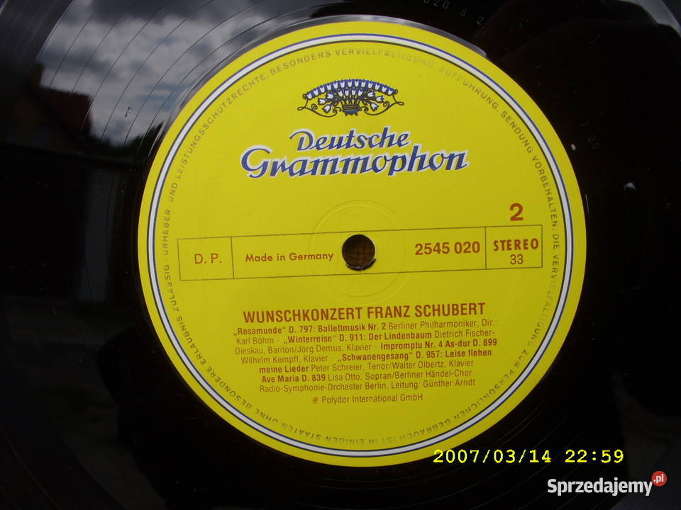 Klasyczna LP FRANZ SCHUBERT3 plyty winylowe Wołów