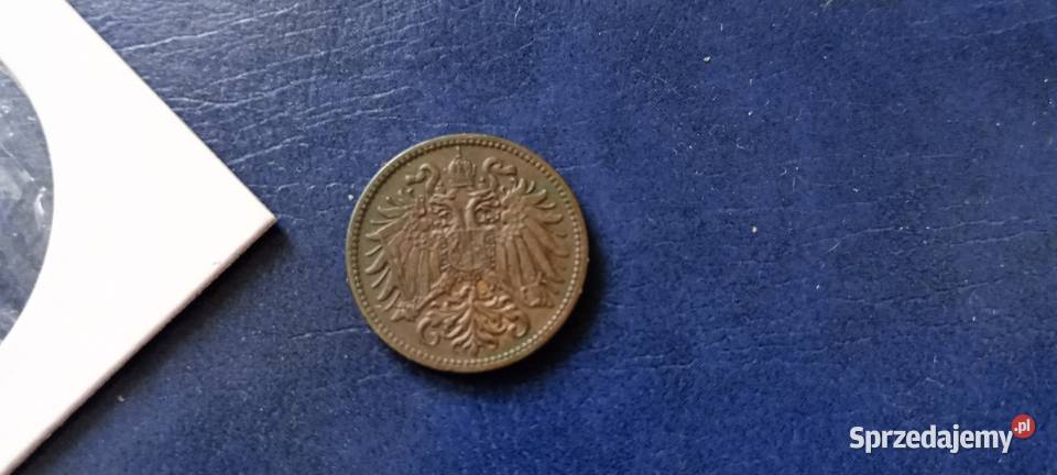 Stare monety 2 halerze 1914 Austria Lesko