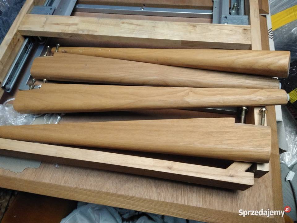 Sprzedam nowy stl drewniany 1809040dostawka blat 15cm Białogard