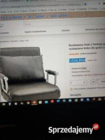 FOTEL SZARY 3 W 1 do spania leżenia i siedzenia Częstochowa