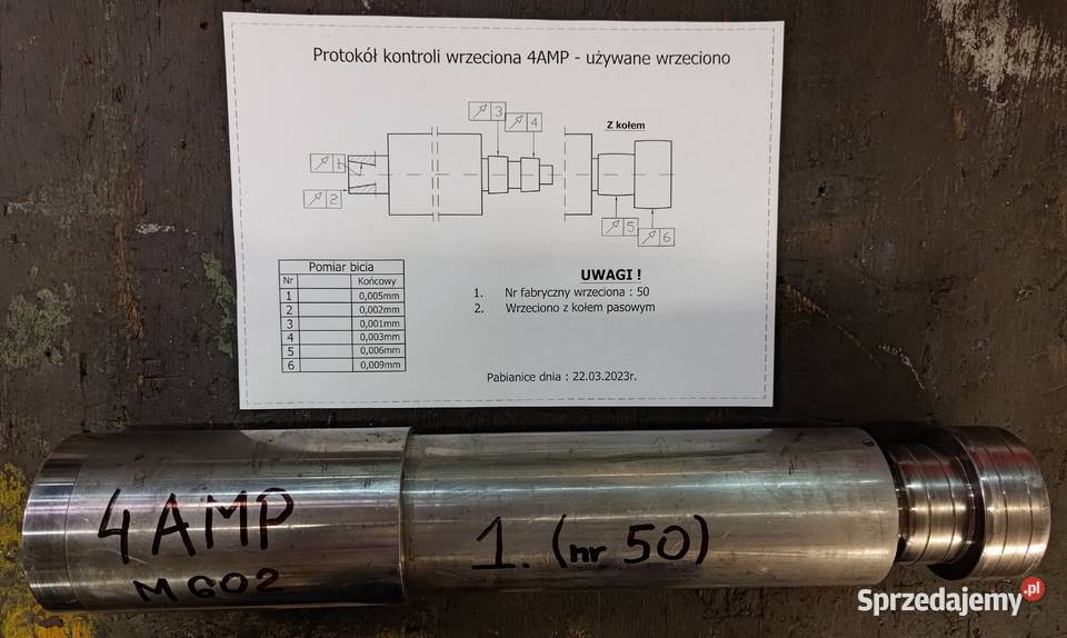 Wrzeciono do szlifierki 4AMP Tacchella do Pabianice