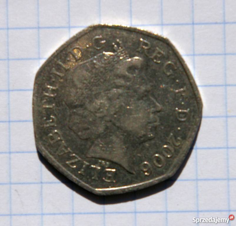 50 PENSÓW FIFTY PENCE 2006 WIELKA BRYTANIA lubelskie Piszczac