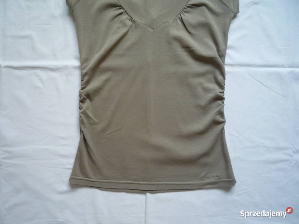 Reserved 36S 38M Koszulka Khaki Ciemny beż