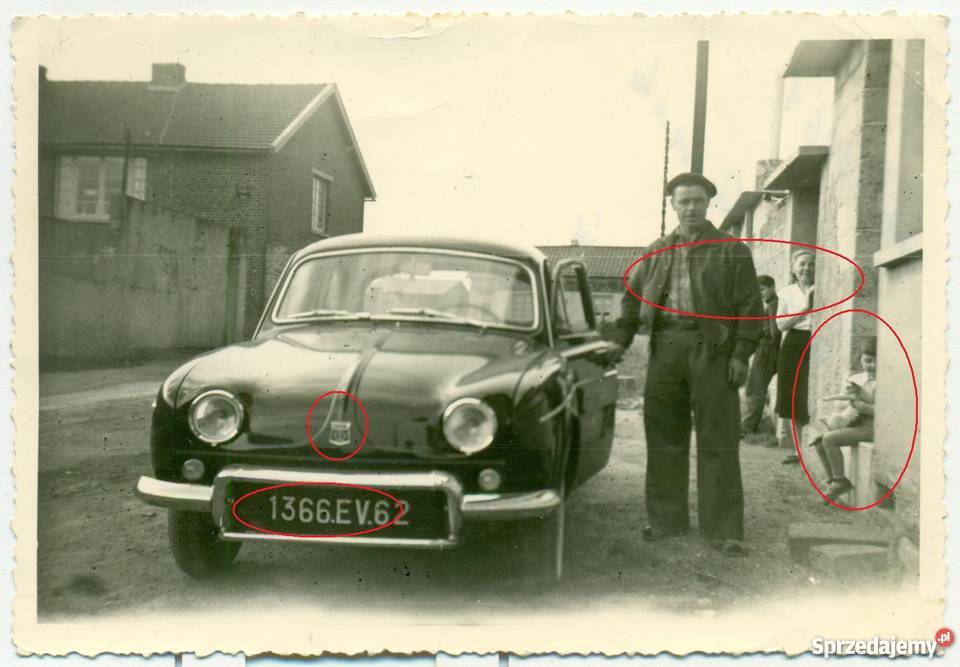 Stare zdjęcie fotografia samochód 1961 opis wielkopolskie Ostrów Wielkopolski