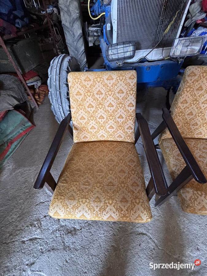 PRL kultowe fotele śnieżka oryginalne wygodne Kosianka-Boruty