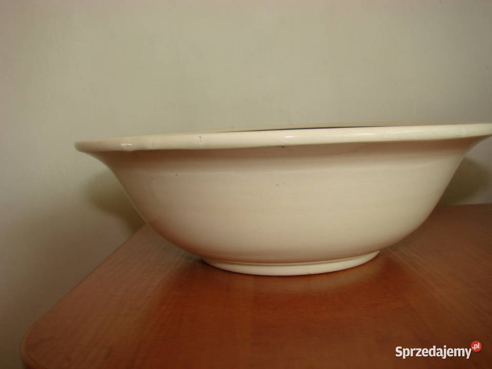 Włocławek duża fajansowa misa PRL Pruszcz Gdański