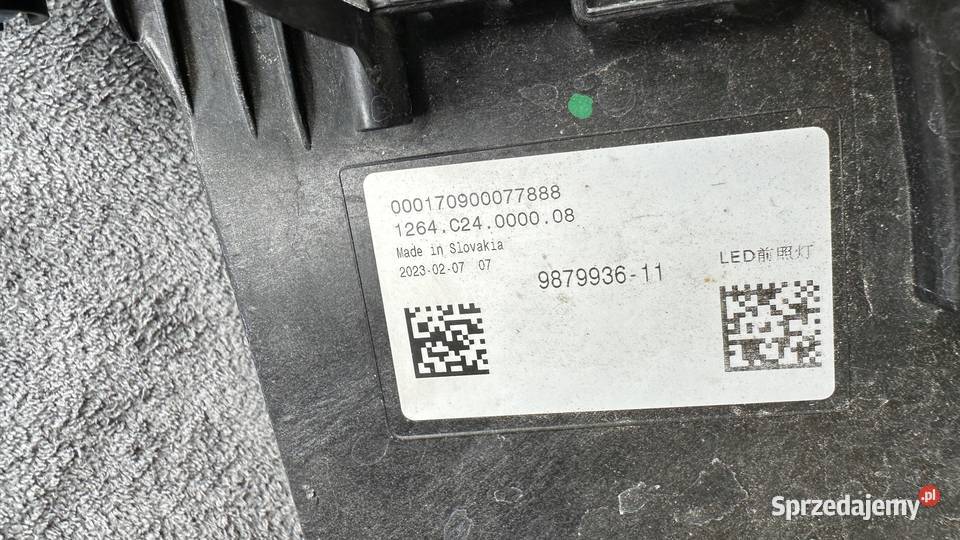 BMW i7 G70 LAMPA GÓRNA PRAWA DRL LED SVAROWSKI Lampy przednie Gorzów Wielkopolski sprzedam