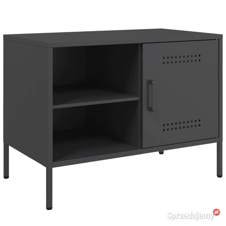 Szafka RTV czarna 68x39x505 stalowa WM842994 Warszawa