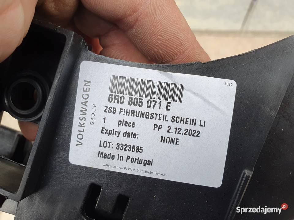 VW POLO V 6R ŚLIZG LEWY POD LAMPĘ PRZÓD Międzychód