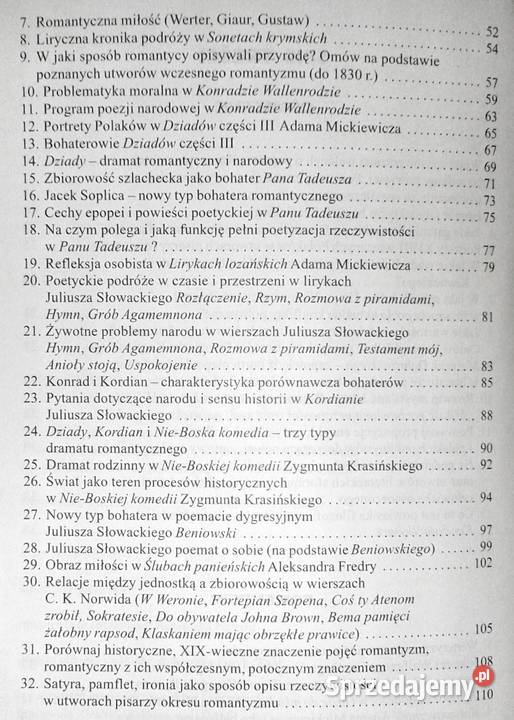 Wypracowania 2 Oświecenie Romantyzm Liceum Chełm