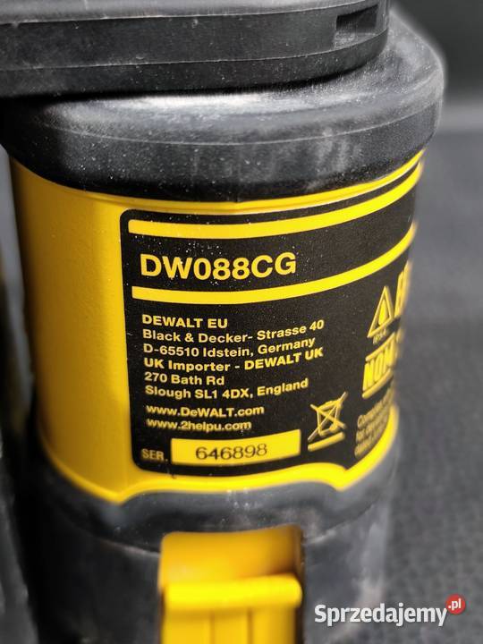 Profesjonalny Laser Krzyżowy DeWALT DW088CG Poddębice