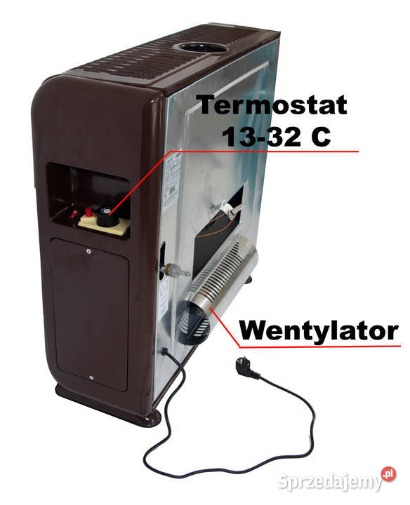 Konwektor gazowy 12 kW wylot spalin do komina Stąporków