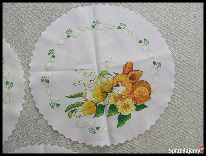 Serwetki na Wielkanoc trzy sztuki sztukę mazowieckie Płock