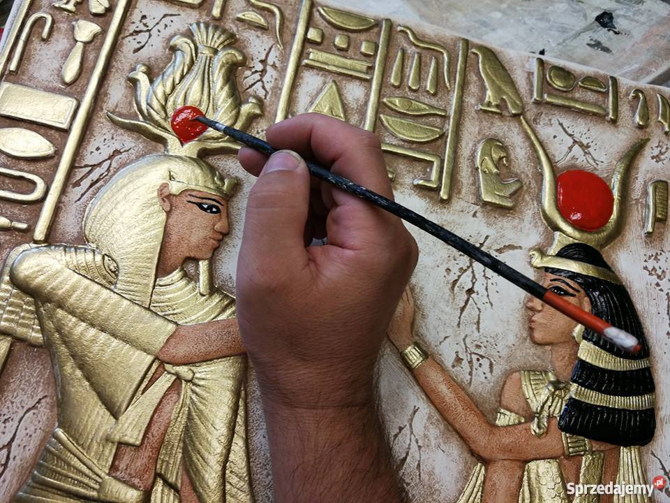 Płaskorzeźba Płaskorzeźby Egipskie Sztukateria