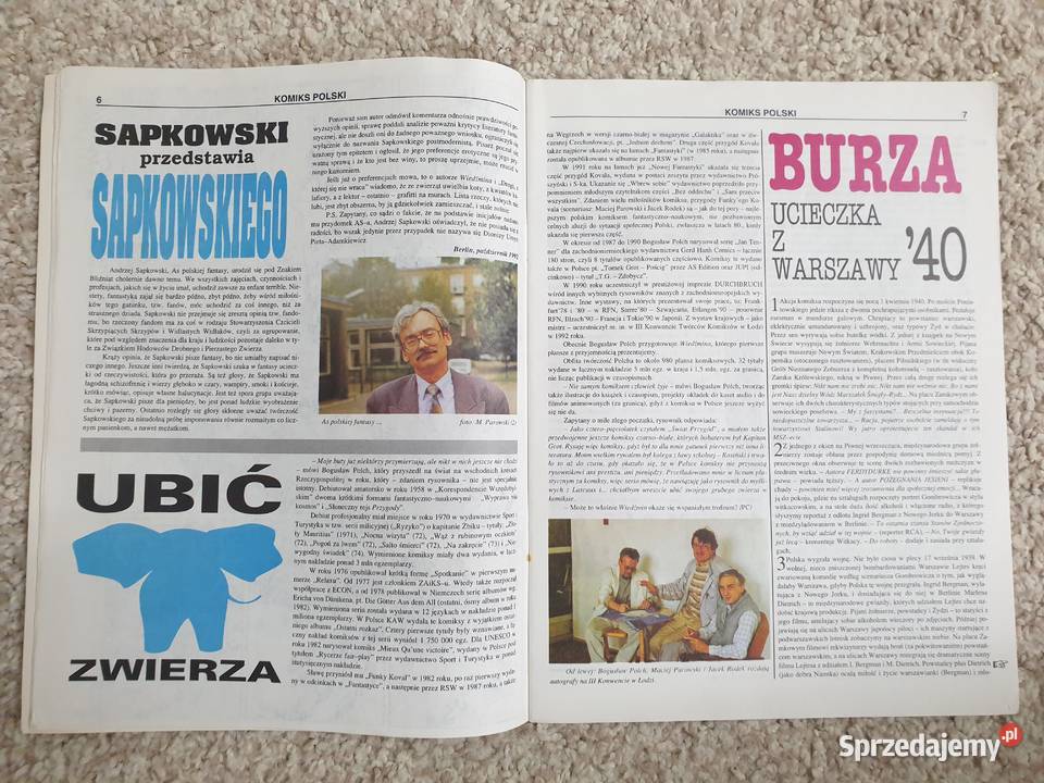 Komiks Fantastyka 21993 Wiedźmin i inne komiksy Komiksy Gdynia