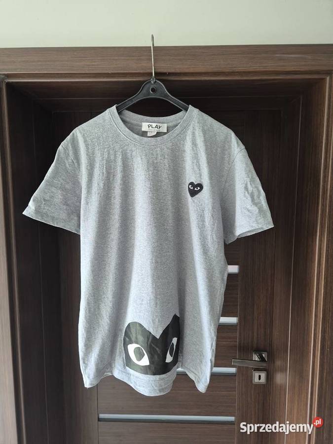 Comme des Garons PLAY koszulka Tshirt szara L dolnośląskie Wrocław