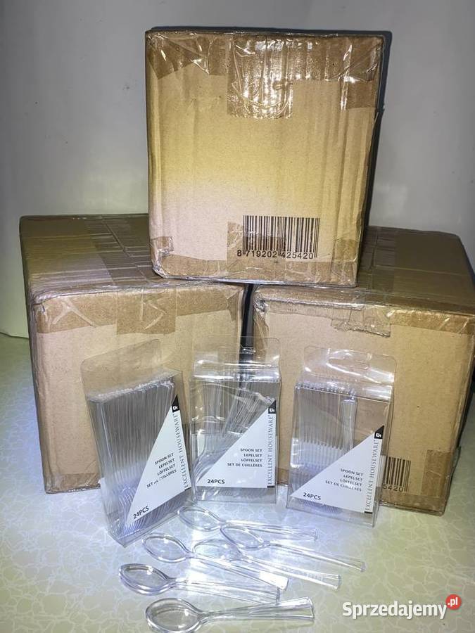 Łyżeczki plastikowe karton 288 Najtańsze Dom i Ogród Gliwice