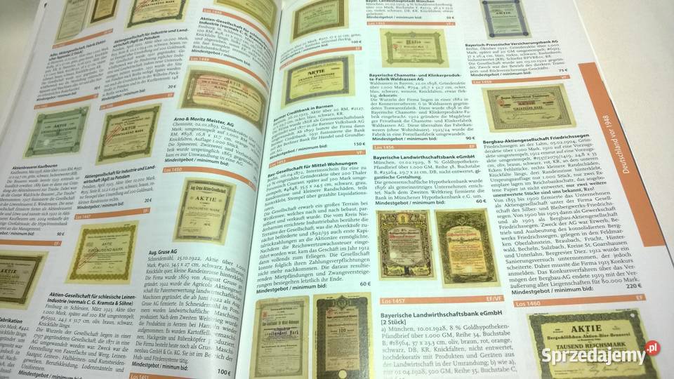 katalog aukcyjny papierów wartościowych 55 Warszawa