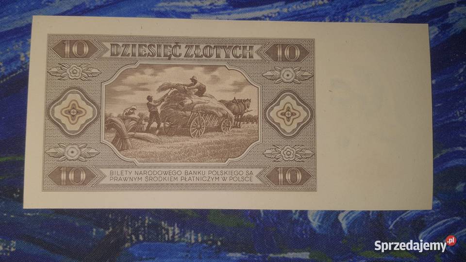 Rzadka seria 10 złotych 1948 s AY UNCUNC Numizmatyka Warszawa