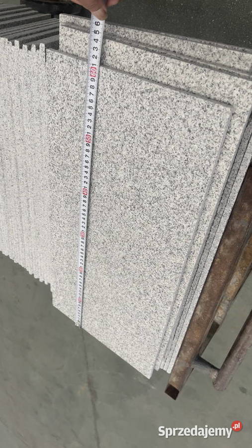 Płytki Granitowe G603 61x305x1 płomień