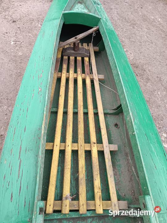 Kajak drewniany zabytek