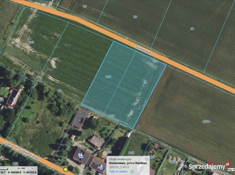 Działka 3000m2 Korzeniewo Stawowa