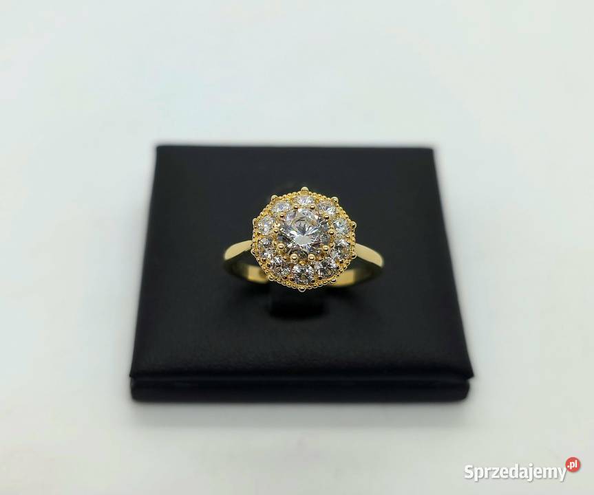 Nowy złoty pierścionek próby 585 376g Rozmiar 15