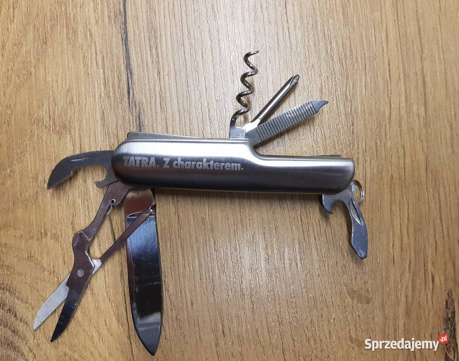 Metalowy scyzoryk wielofunkcyjny z pokrowcem Golina sprzedam