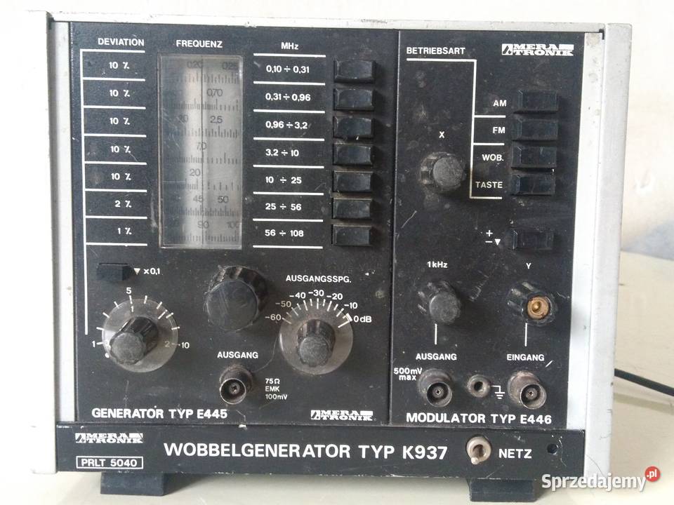 Meratronik K937 Generator wobulator lata 70