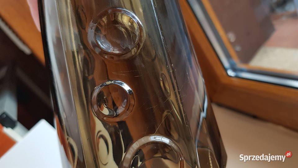 Wazon Woda Sodowa Ząbkowice kolorowe szkło PRL