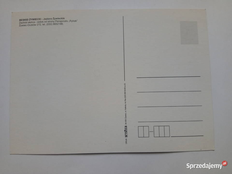 Pocztówka Beskid Żywiecki lata 90te2000 NOWA Pocztówki i karty telefoniczne Dąbrowa Górnicza