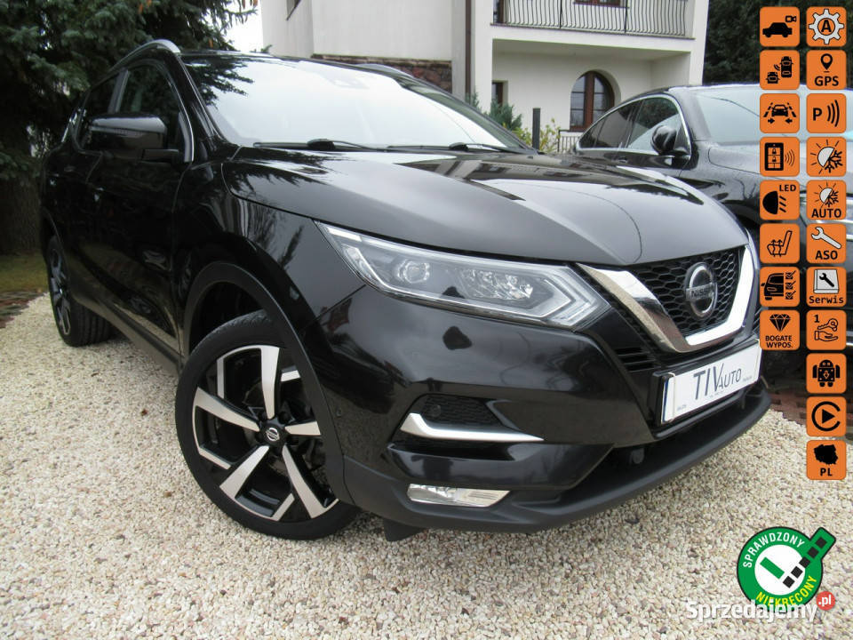 Nissan Qashqai BEZWYPADKOWY Aktywny Tempomat BOSE PANORAMA Salon Serwis FV…