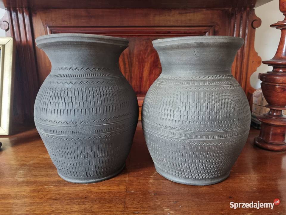 Wazon wazony ceramiczne Siwak 2 sztuki polska Pozostałe lubelskie Lublin