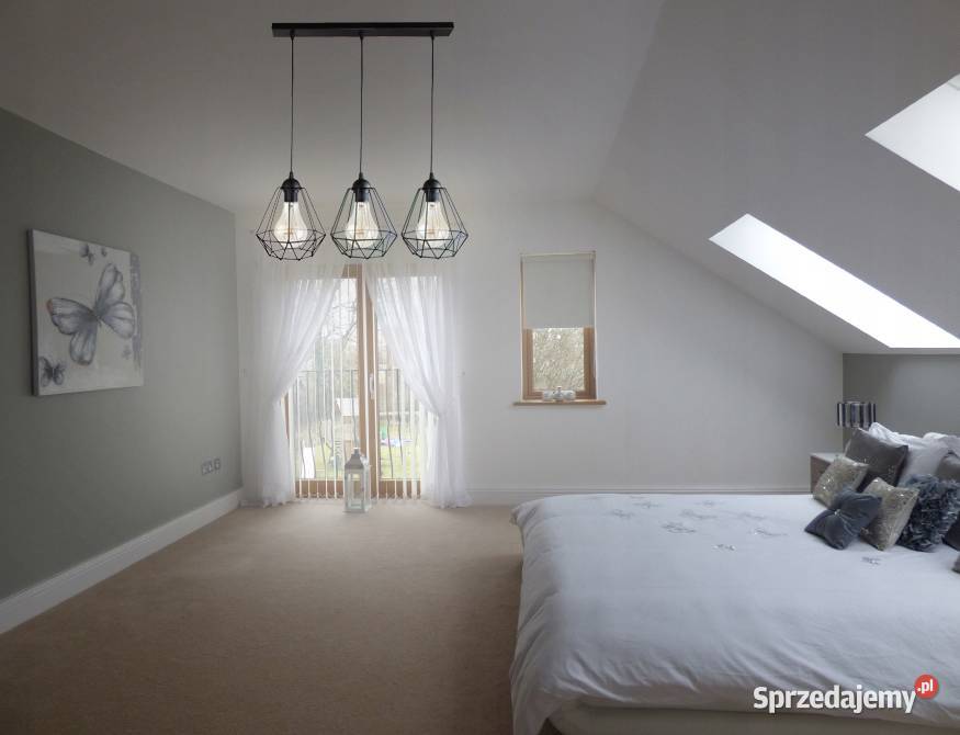 Lampa sufitowa potrójna LOFT czarna 3xE27 POLSKA Choroszcz
