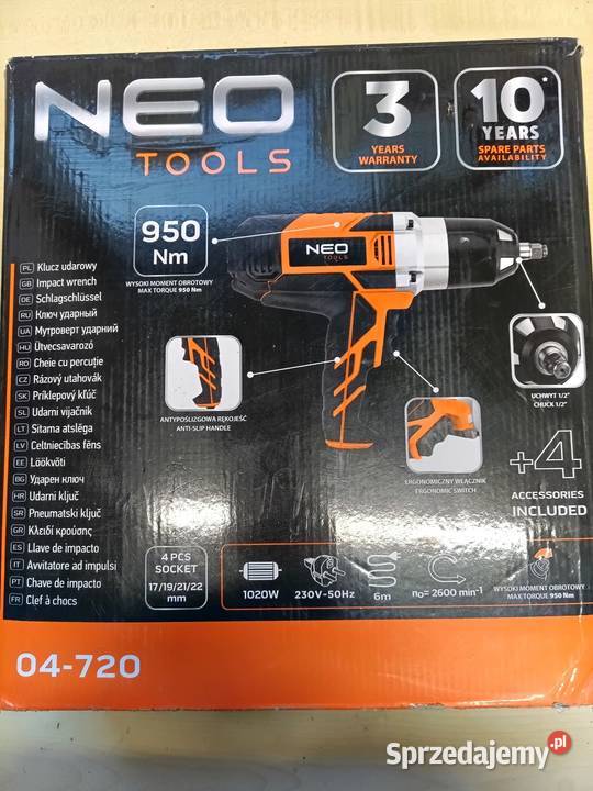 Klucz udarowy Neo na gwarancji Cięcina