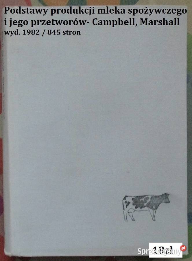 Podstawy produkcji mleka spożywczego i jego Łódź sprzedam