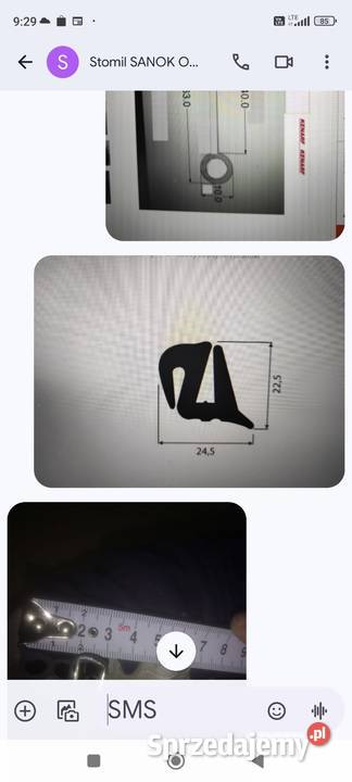 Uszczelka szyby kabiny Ursus 1224 mazowieckie