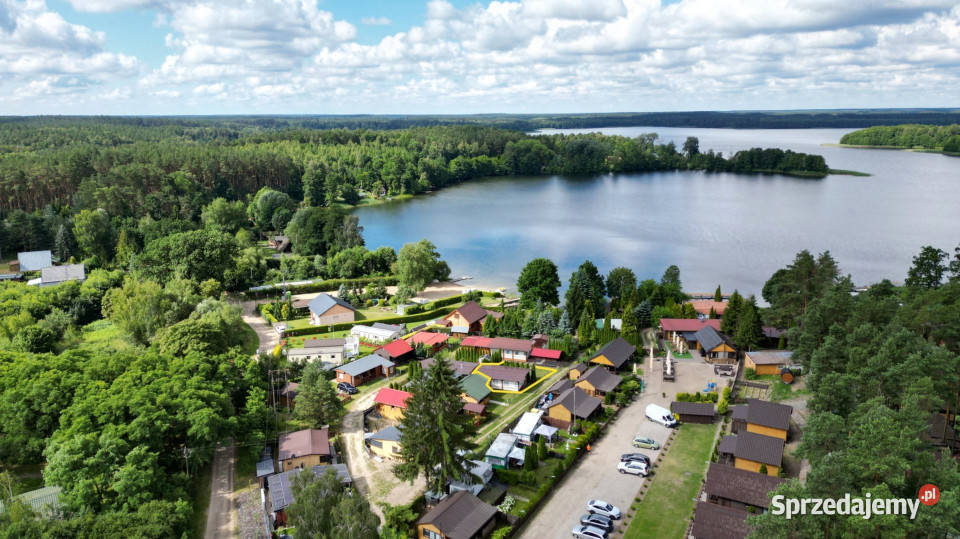 Działka rekreacyjna z domkiem jeziorem 180m2 Osiny