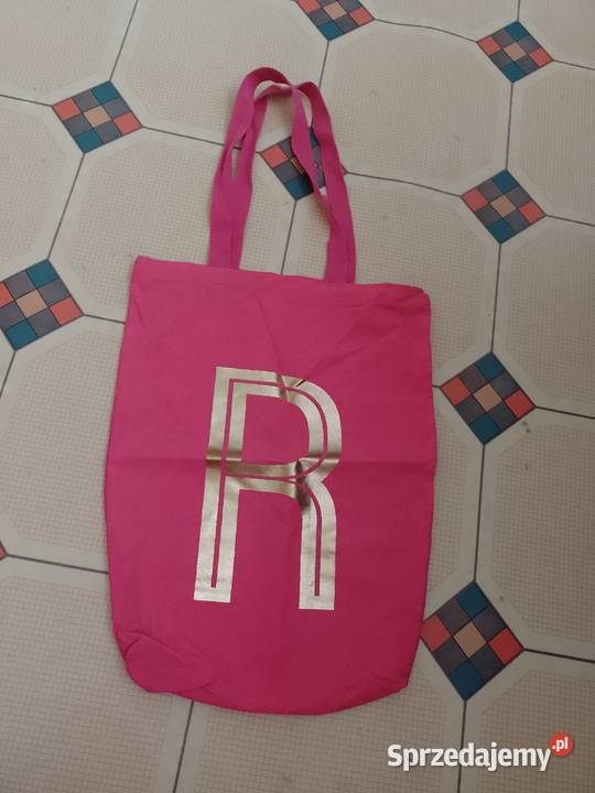 Różowa Torebka na ramię z Londynu z literą R Kraków
