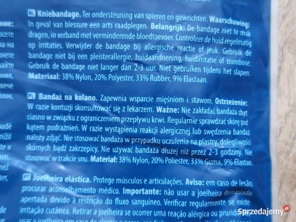 orteza opaska na kolano ML Krosno sprzedam