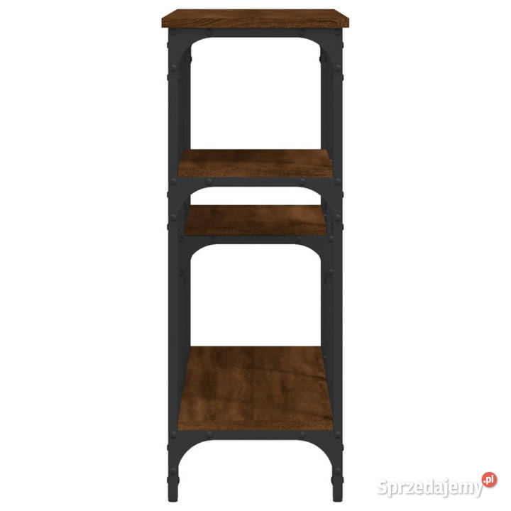 Stolik konsolowy brązowy dąb 102x29x75 WM834084