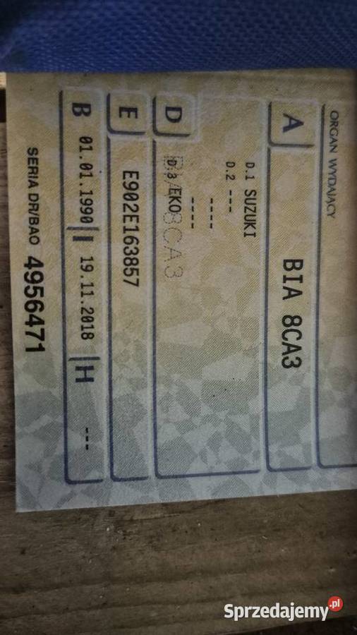 Motorynka zarejestrowana