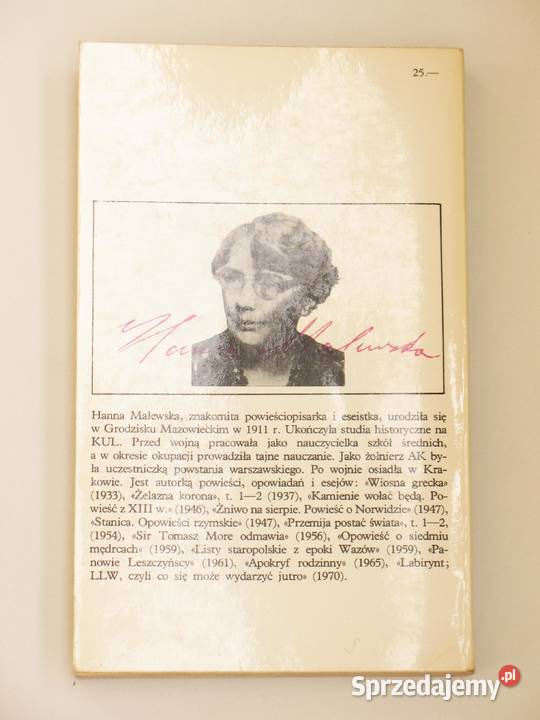 Apokryf rodzinny Hanna Malewska Kraków