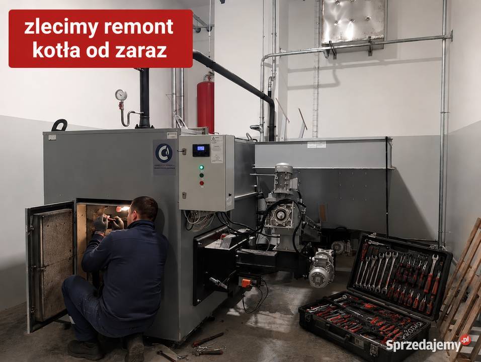 Zlecimy remont kotła i palnika na biomasę zrębki Kraków