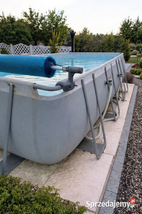 Basen Prostokątny Drabinka Plus Pokrywa