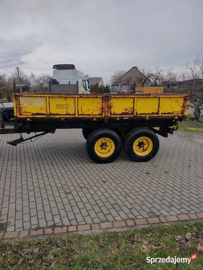 Przyczepa rolnicza wywrotka na tył skorupa koła Sośno