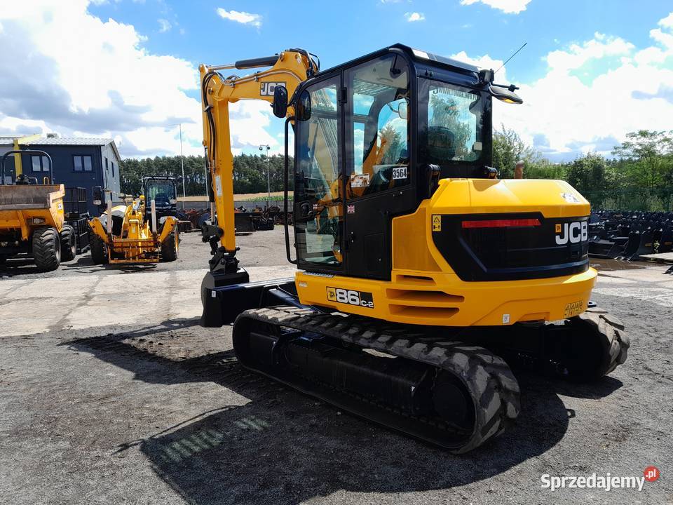 JCB 86C2 2022R KOPARKA 8 TON CAT KUBOTA VOLVO Rok produkcji 2022 Koparki Koparki wielkopolskie