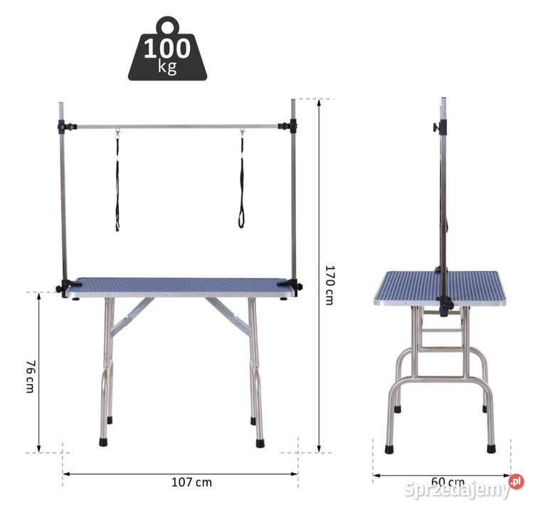 Stół trymerski z regulacją wysokości z dolnym Brzesko
